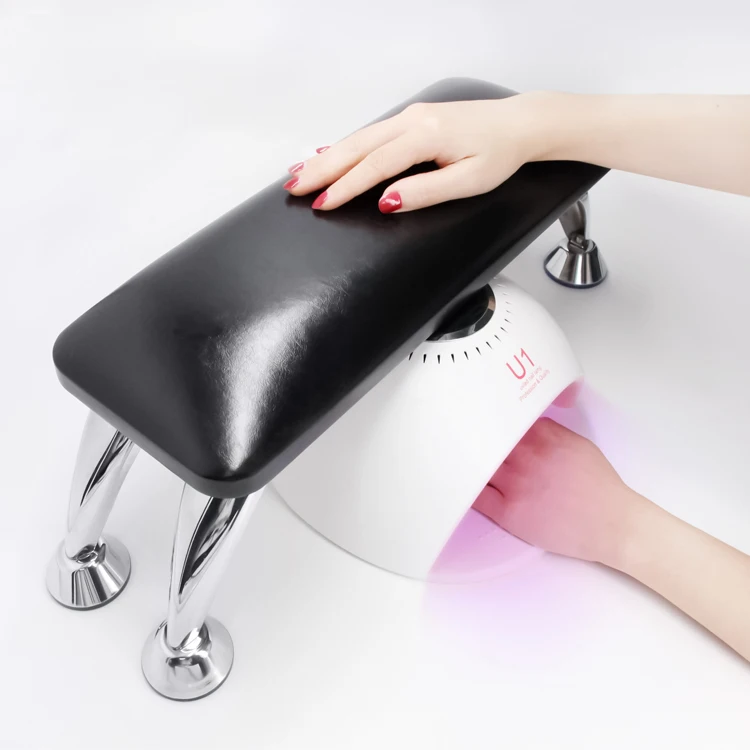 

New Nail Art Salon Table Soft Hand Arm Wrist Rest Cushion Pillow White Holder Leather Comfortable Manicure Care