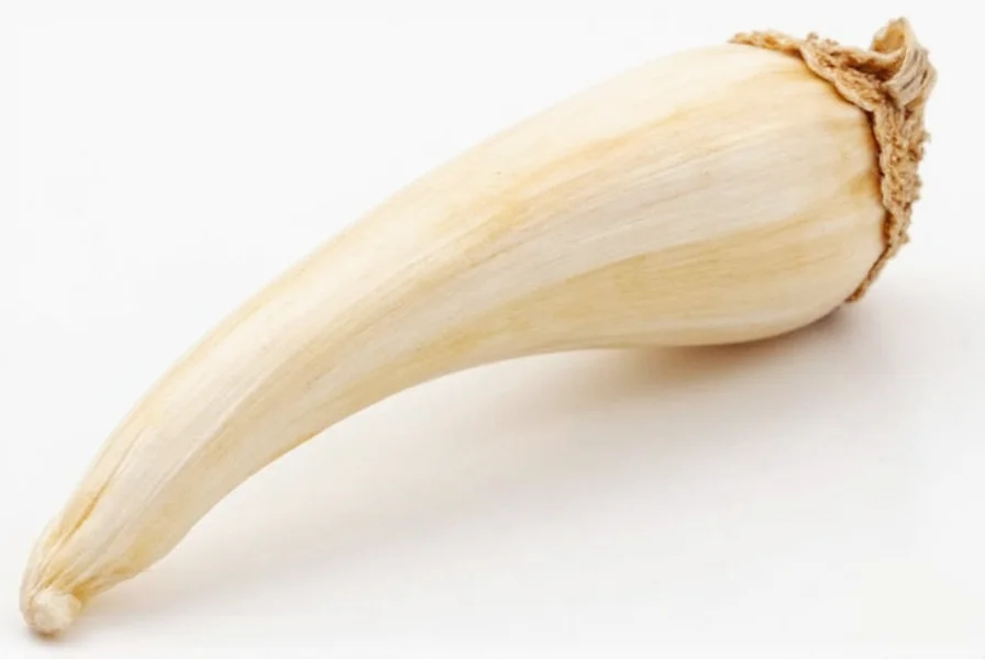 Visual comparison of whole garlic cloves next to their minced equivalents in measuring spoons