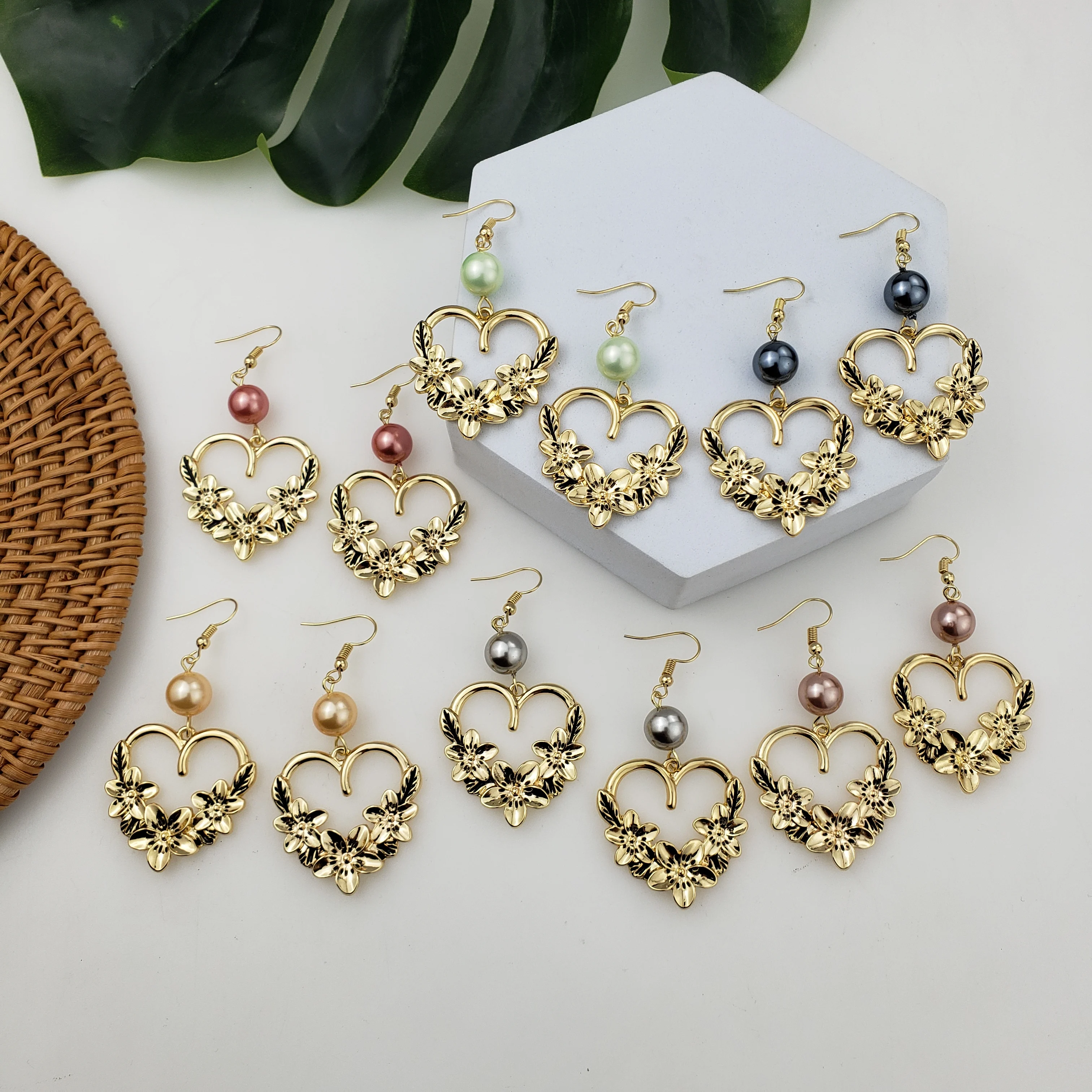 

factory direct sell hawaii flower womens chain earrings long, Customized color