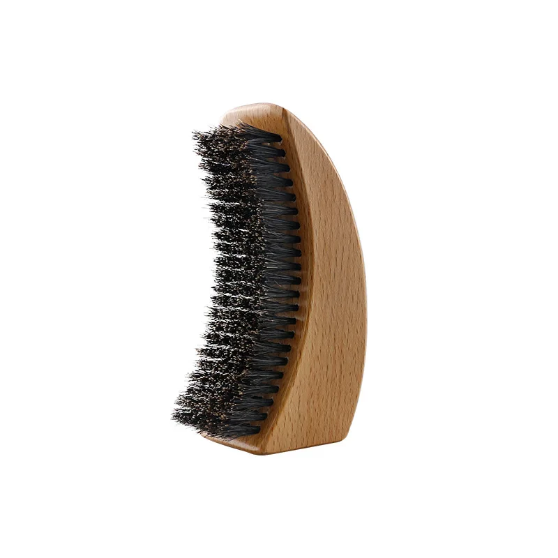 

Amazon Hot Selling Custom Design 100% Boar Bristle Private Label Custom logo Hair Shaving Brush Beech Wooden Brushes, Two color