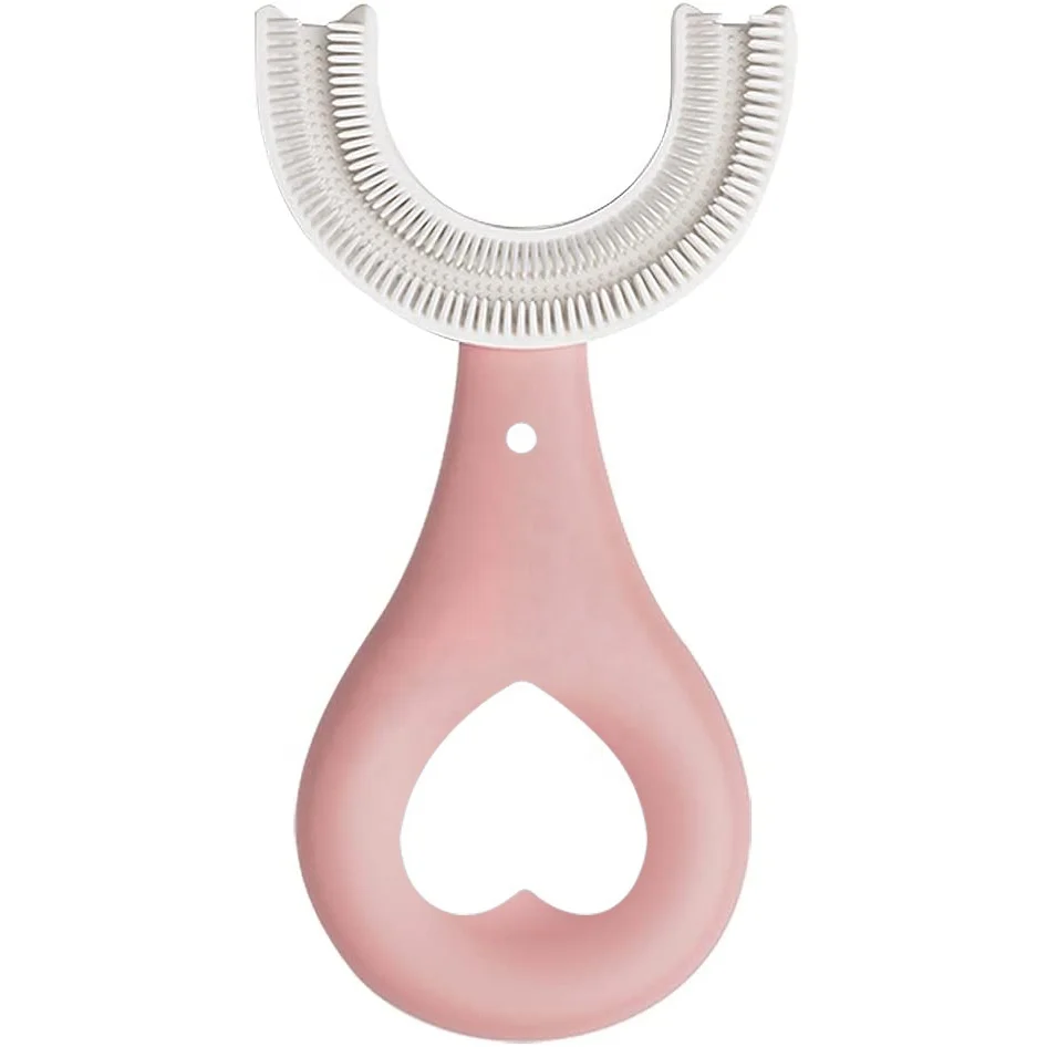 

U Shaped Soft Silicone Kids Toothbrush Teeth Cleaning for Toddlers and Children