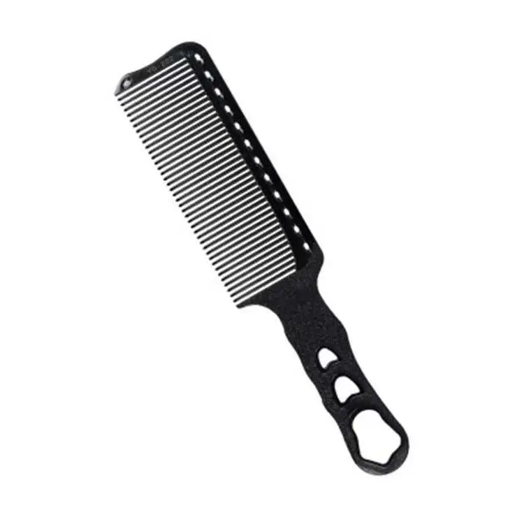 

Custom logo high quality black straight Hair Combs Salon Hairdressing Antistatic Carbon Fiber Comb For Barber Hair Cutting