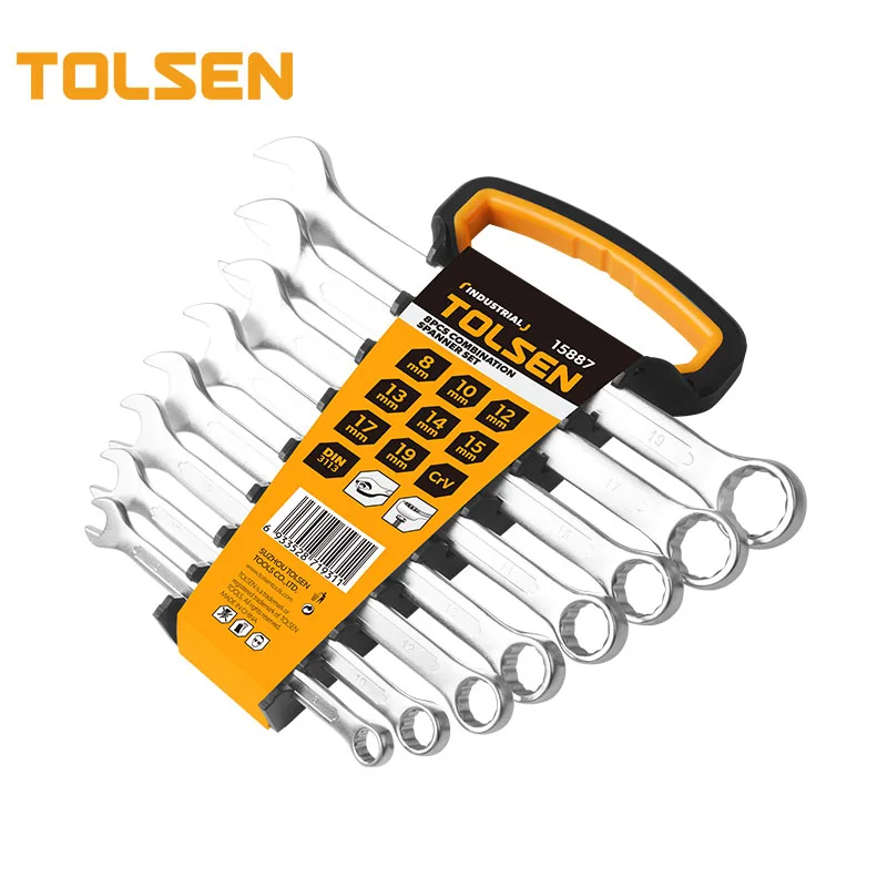 

TOLSEN 15887 8pcs Combination Wrench Tool Spanner Set