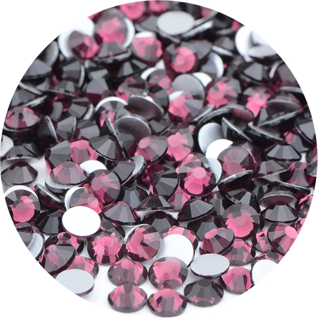 

Luminous OEM Service Glass Transparent Rhinestones Non Hotfix Bulk Ab Crystal Flatback Cut Rhinestone Press On Nails