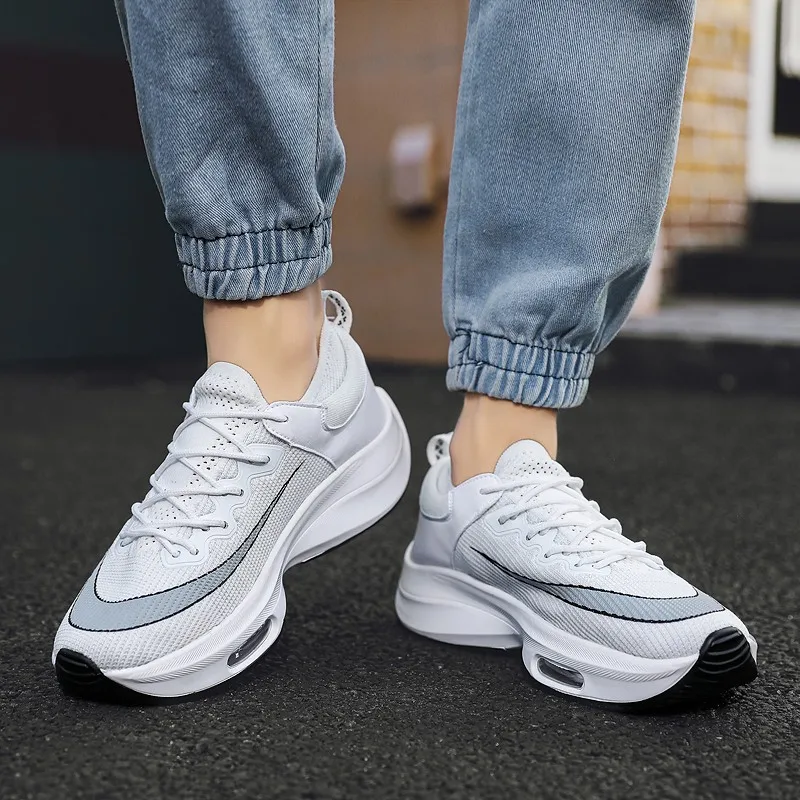 

2021 New High Quality Breathable Mesh Men'S Basketball Sneakers Running Marathon Sports Shoes For Men