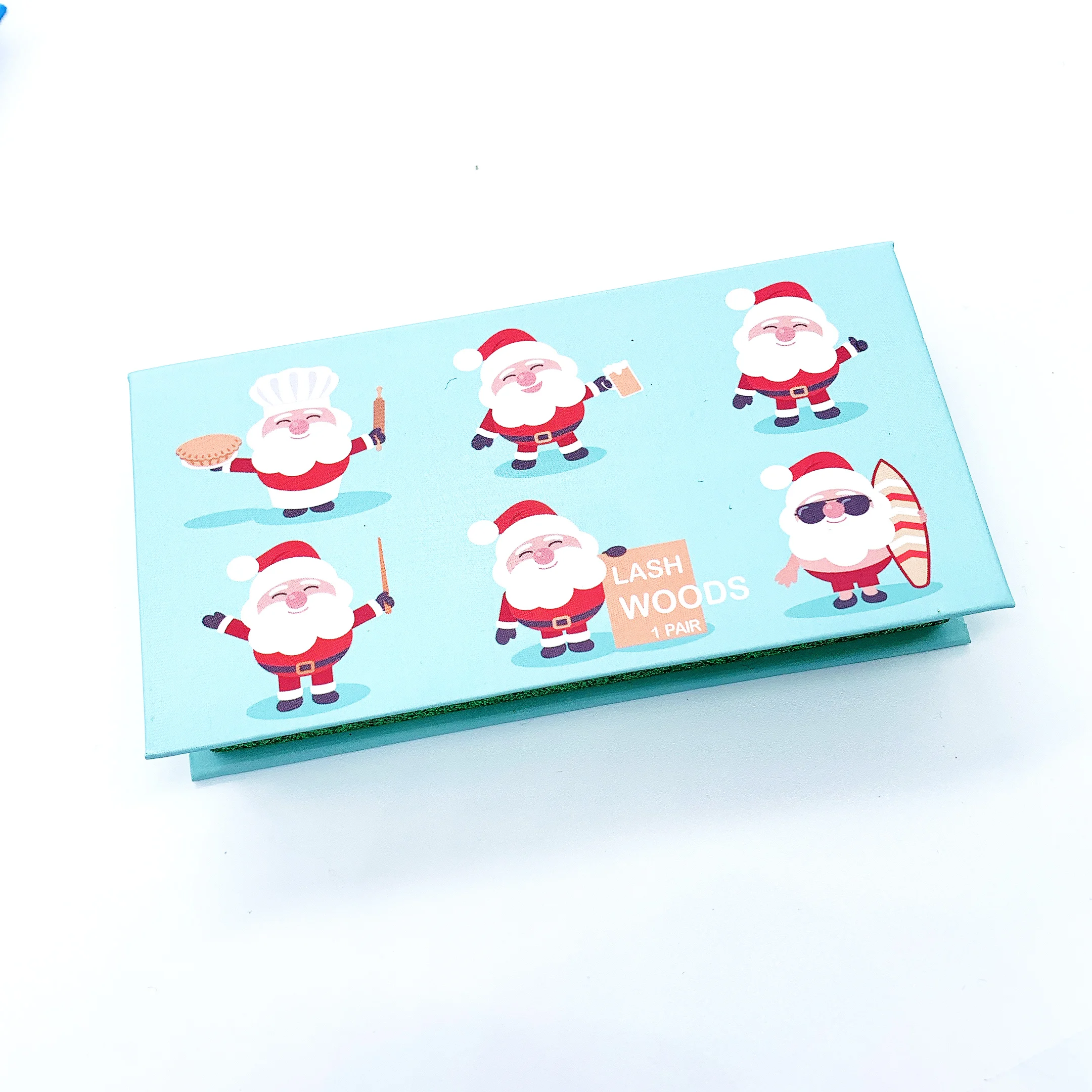 

New Wholesale colorful eyelash customized boxes mink green eyelashes, Colors