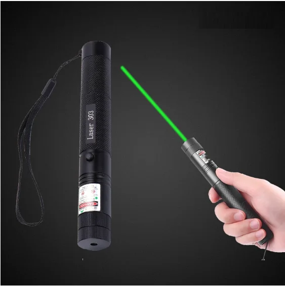 

532nm Laser Pointer Green Red Dot 5000m Powerful Laser Adjustable Focus 303 Pen Combination