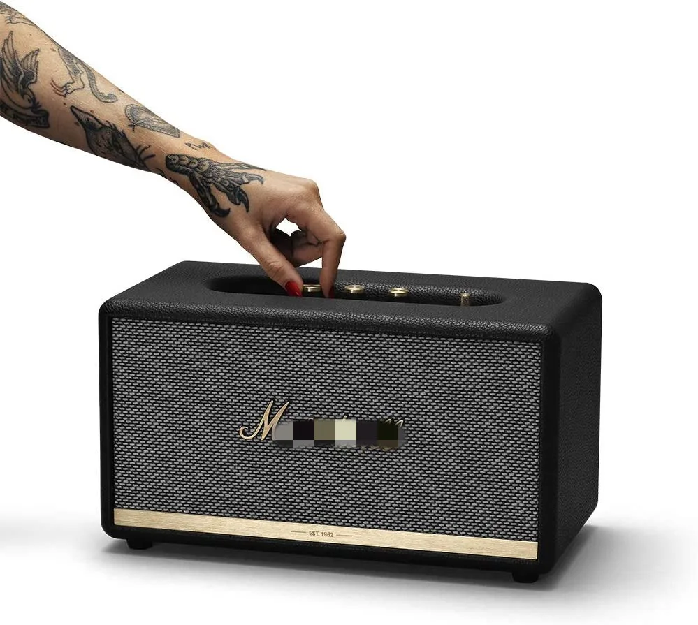 

Original Mar shall Stanmore II 2 Stereo Super Bass Sound Wireless BT Speaker for Marshalls, Black;brown