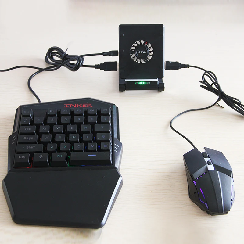 

P6 Cooling fans phone stand Mouse and keyboard converter blueteeth simulator controller adaptor for PUBG