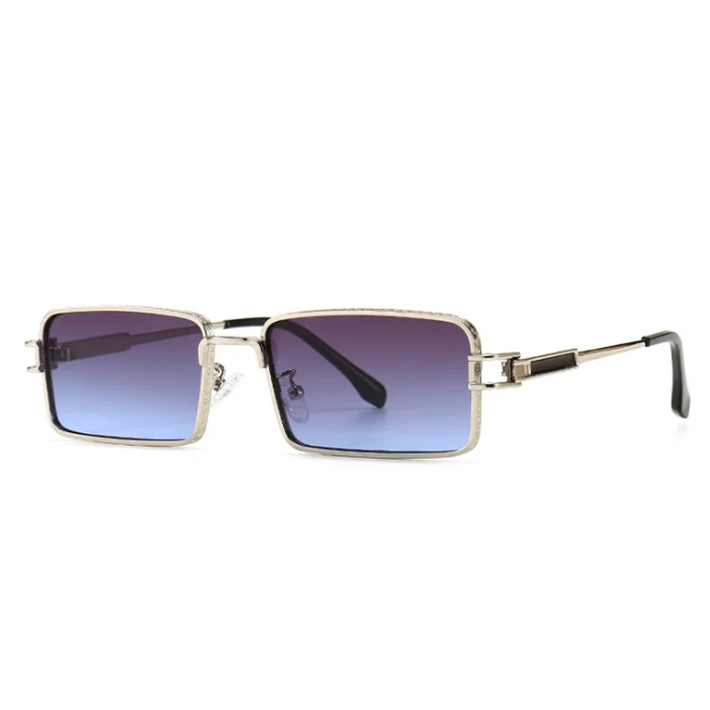 

2021 Custom Branded Logo Eyewear Luxury Fashion Unisex Sun Glasses Metal Frame Square Shades Wholesale Women Sunglasses UV400, 8 colors