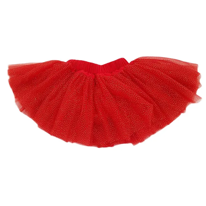 girls red tulle skirt