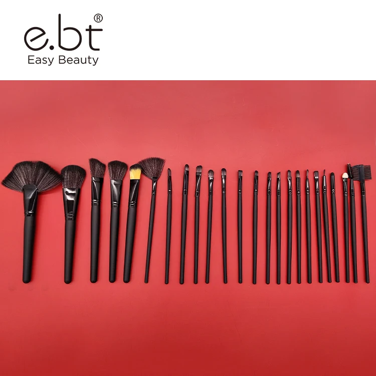 

TOP E.bt34# Professional custom maquillaje Black 24 pieces professional makeup brush private label kit