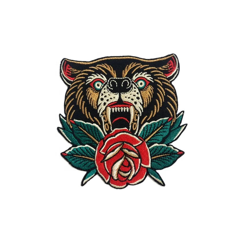 

Factory Wholesale Gold Rolled Fine Embroidery Cartoon Luxury Logo Bling Iron On Letter Patches