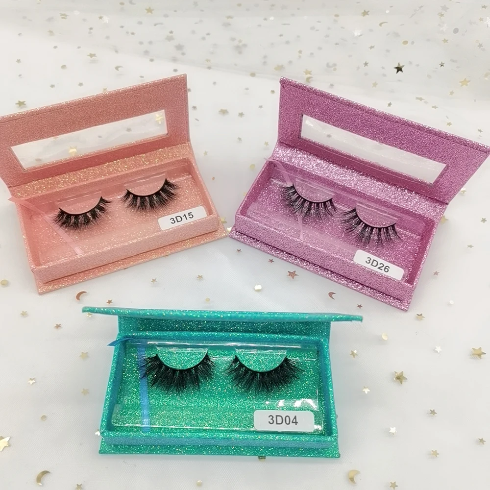 

Hot Sale Siberian 3D Natural 100% Mink Lashes 15-20MM Free Sample Handmade Full Strip Eyelashes 3D Mink Lashes