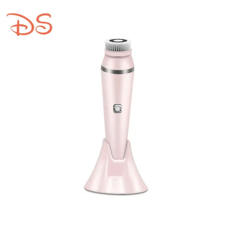 

Waterproof Facial Cleansing Brushes Facial Brush Natural Face Cleanser Sonic Spin Face Clean Brush, Pink/green/white