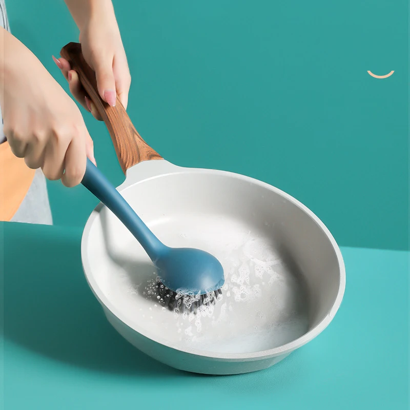 

Amazon Hot sale plastic kitchen dish cleaning plate dish pot brush, White,blue,green,pink