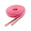 Flat braided drawstring cord ,silicone ends draw cord for sale