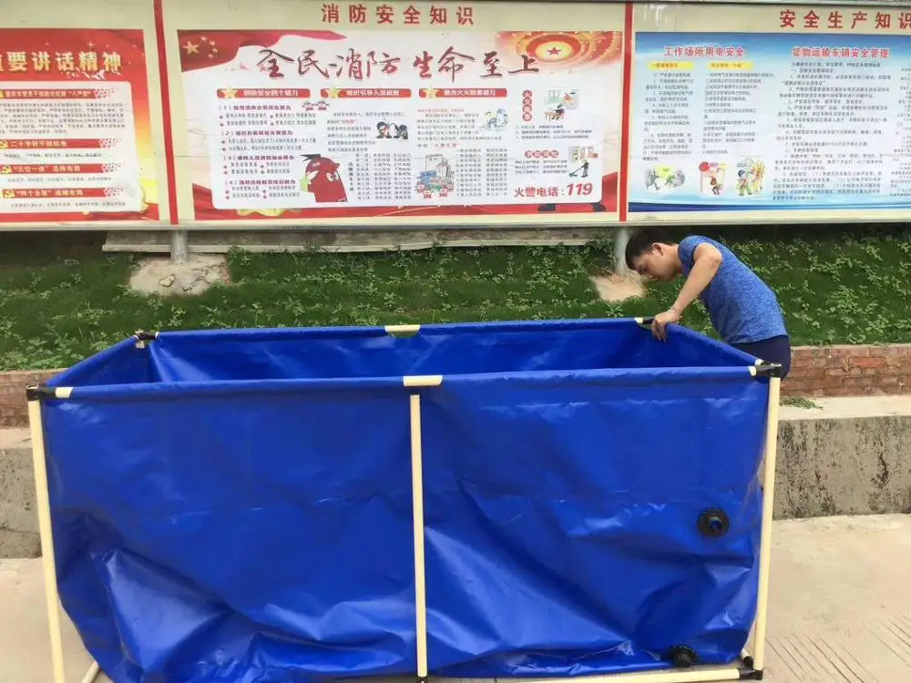 
Double tier cat fish and shrimp portable pond collapsible fish pond 