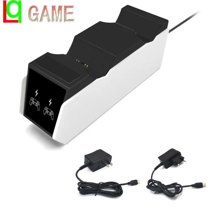 

Double Seat Charger Station For Play station 5 video Game Consoles Controller Charging Dock Stand for Ps5 Controller Charger