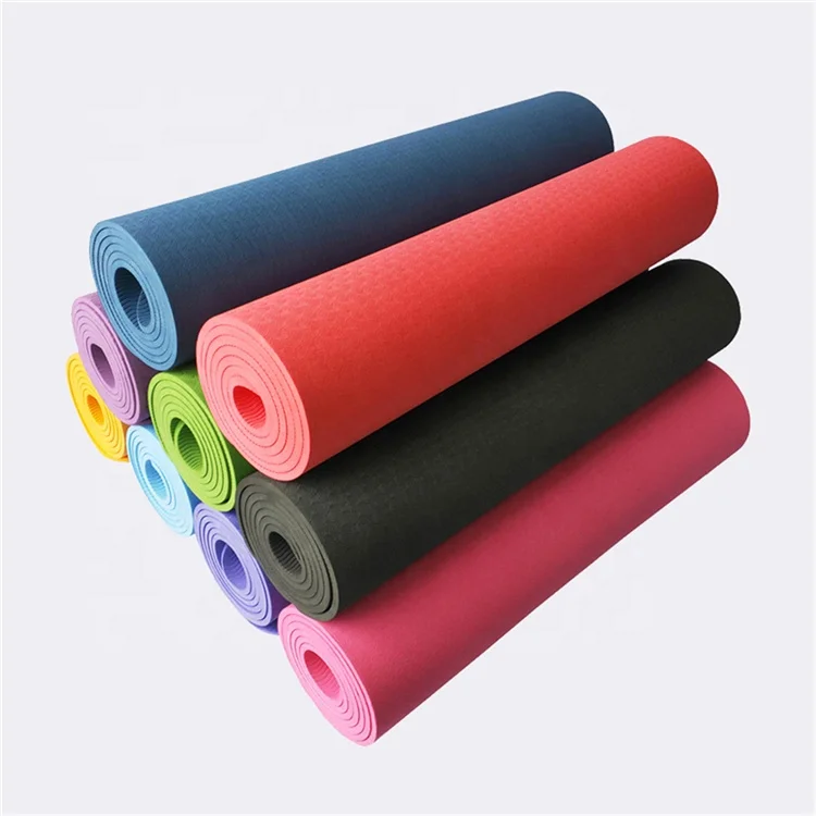 

New Arrival Eco Friendly Full Exercise Fitness Pilates Mat Custom Eco Natural Foaming TPE Yoga Mat, As picture