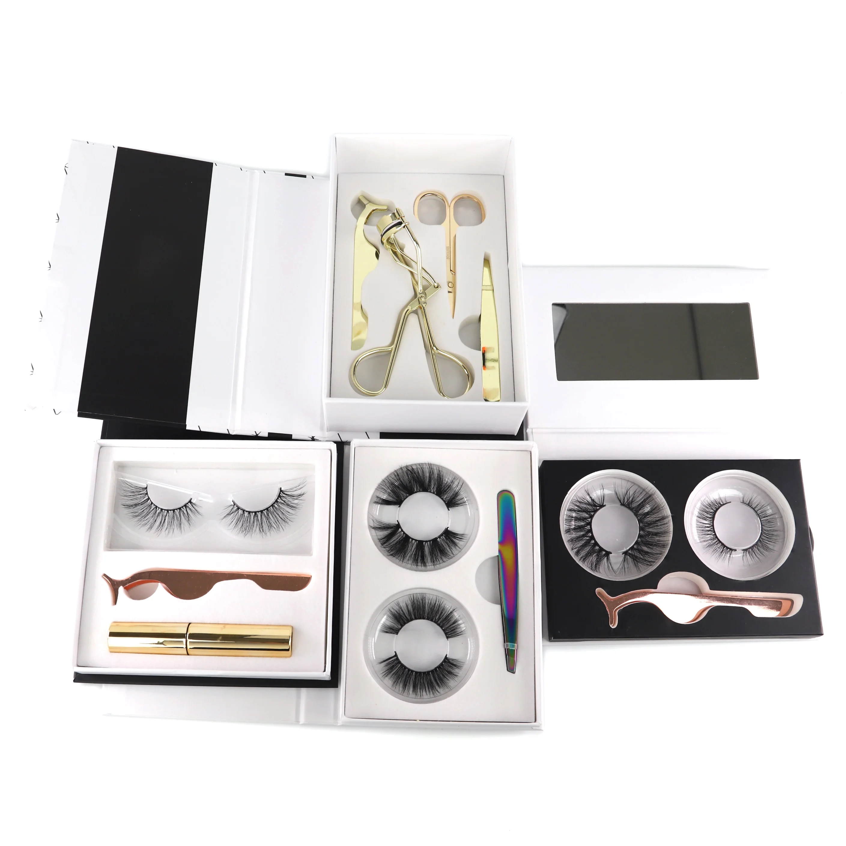

Holograhic color custom box real mink lashes 3D mink lashes