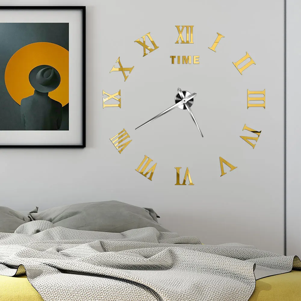 

High quality digital 3D DIY wall clock big size EA-009 for home decoration