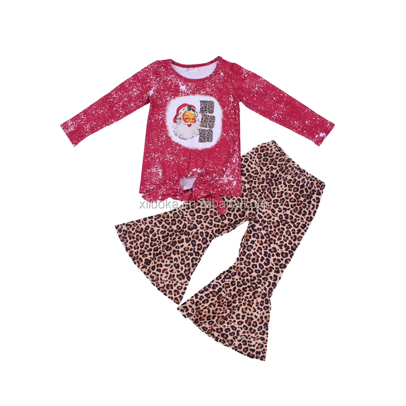 

New Style Children Clothing Christmas Themed Santa Claus Print Clothing Children Outfit, Picture