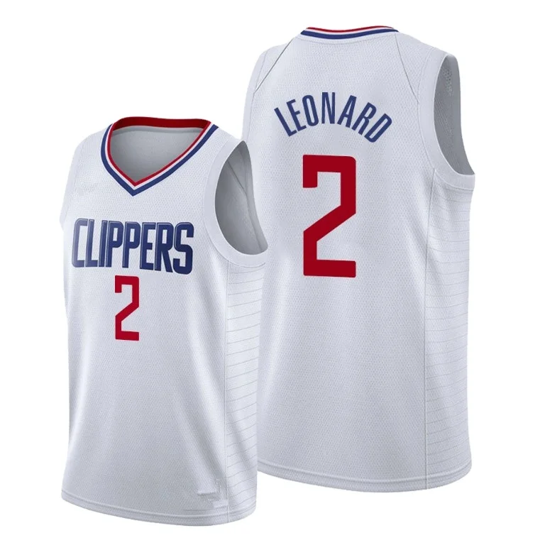 

Hot sales clippers #2 Leonard High Quality Embroidered Men's Basketball usa basketball jerseys, Custom color