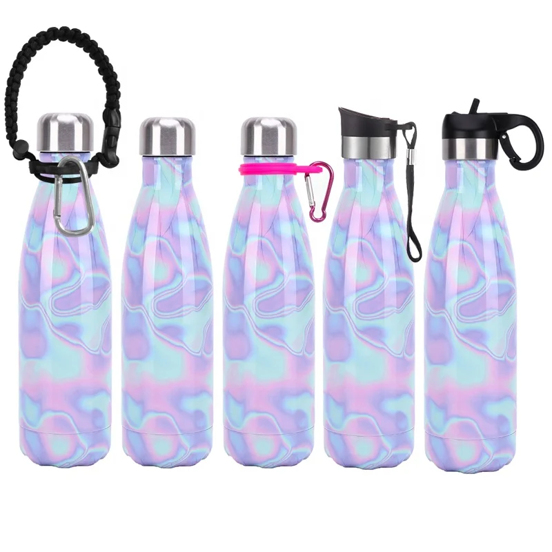 

Creative products 2021 New Arrival Amazon Top Selling Outdoor Water Bottle, Solid, rubber paint, wood grain, marble grain, starry sky