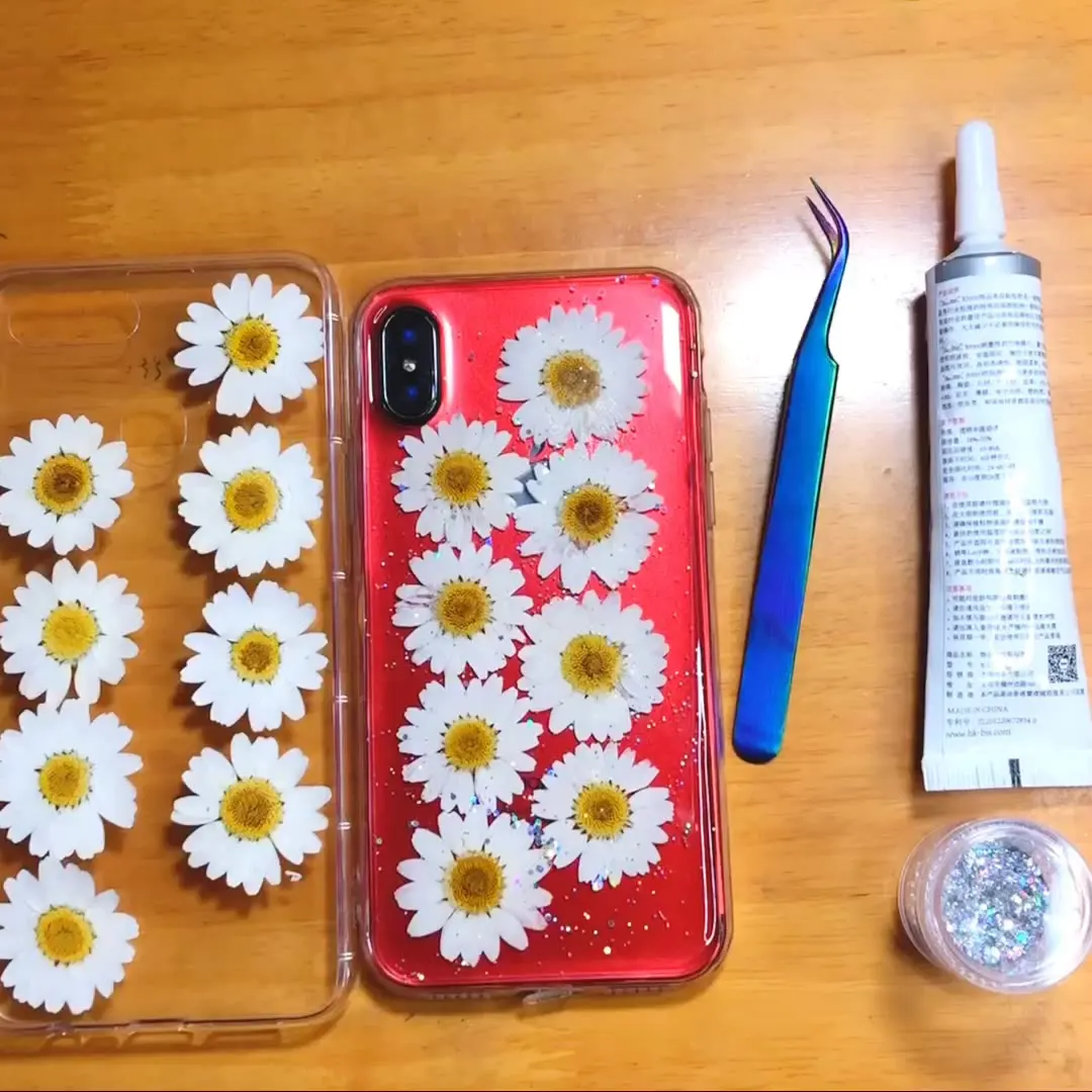 

A072 Natural Pressed Dried Flowers Beautiful White Pressed Little Daisy Wholesale Dry Flower DIY Phone Cases Photo Frames Decora