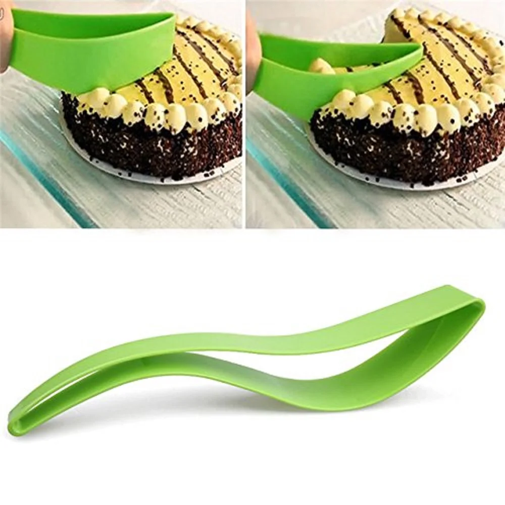 

Cake Pie Slicer Sheet Novel Practical Small Cake Slice Kitchen Plastic Gadget Pancake Cutter Cooking Baking Tools Pie Cutters