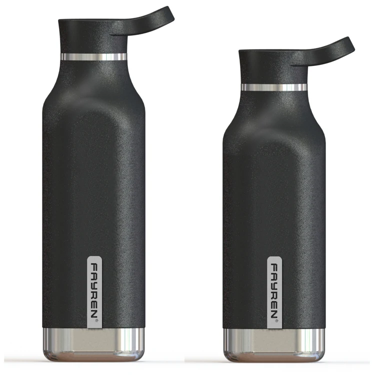 

Hot Sale Double Walled 18/8 customized Insulated vacuum bottle Stainless Steel square shape bike Thermal Water Bottle, Customized color