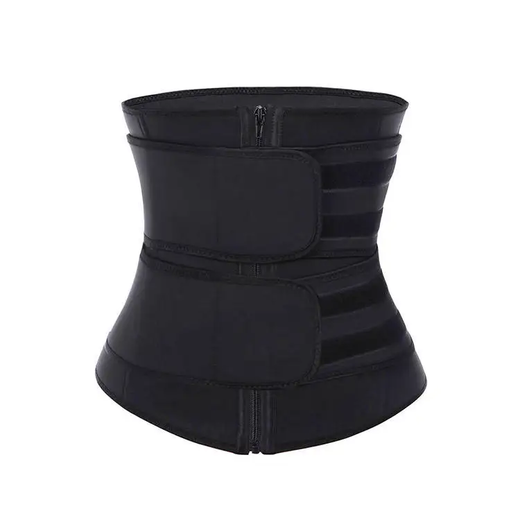 

Eastinear OEM ODM Sweat Belt Corset Trimmer Slimming double compression waist trainer Compression Waist Shaper Waist support, Black