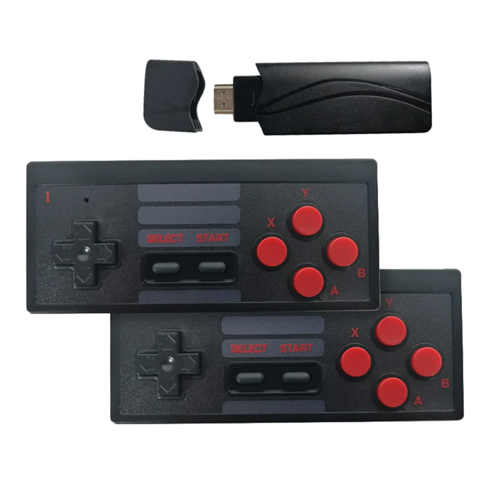 

2020 Hot FY-628 Handheld Retro Video Game Consoles USB Wireless Handheld TV Dual Cheap Game Controller HD / AV Output Gift, Black