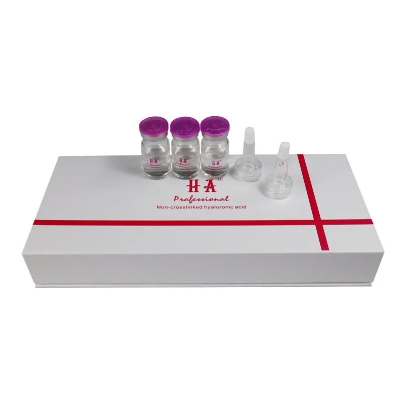 

Mesotherapy HA Injection Solution Hyaluronic Acid Meso Serum 5mlX7 vials, Transparent liquid
