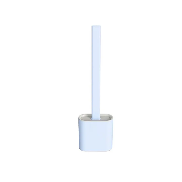 

Good quality Factory supply soft sillicone toliet brush set with holder for washroom cleaning, Customized