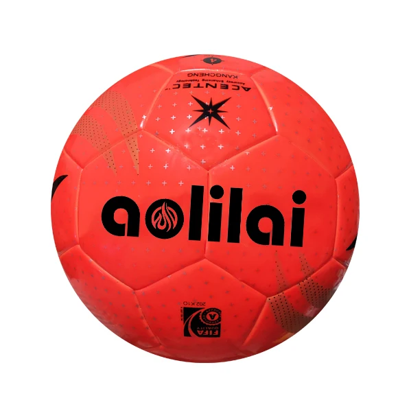 

high Quality Aolilai Pelotas De Futbol PU Leather Size  Football Training Custom futsal Soccer Ball, Customize color