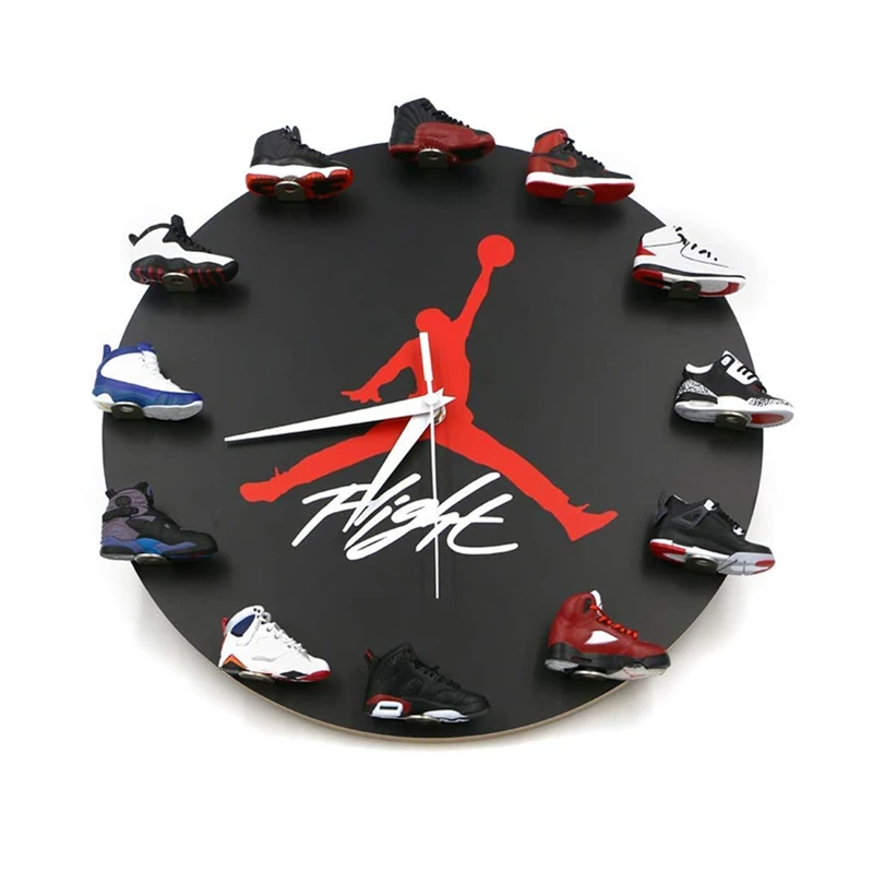 

wholesales dropshipping jordan sneakers wall clock mini sneaker wall clock air jordan 3d mini sneaker clock