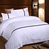 Premium quality hotel bedding set 100% cotton 60S jacquard weave bedsheet