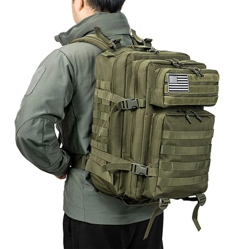 

New Designer Sports Fitness Hiking Cycling Military Tactical Large Army 3 Day Assault Pack Molle Backpacks, Multi colors