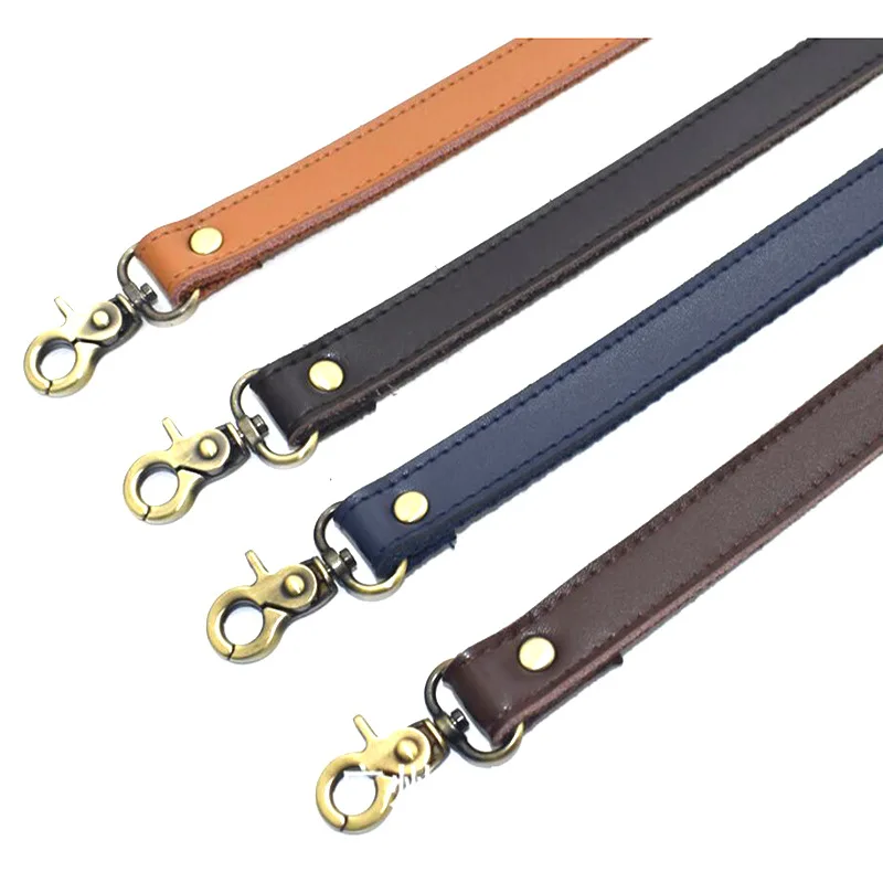 

58cm cowhide genuineLeather Shoulder Bag thick Strap DIY Crossbody Adjustable Solid Color Belt Bag Accessories Colorful Strap