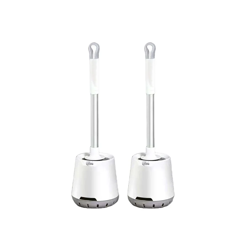 

Daily Household Magic Cleaning Brush Efficient Cleaning Fashionable Silicone Toilet Brush with Holder, White