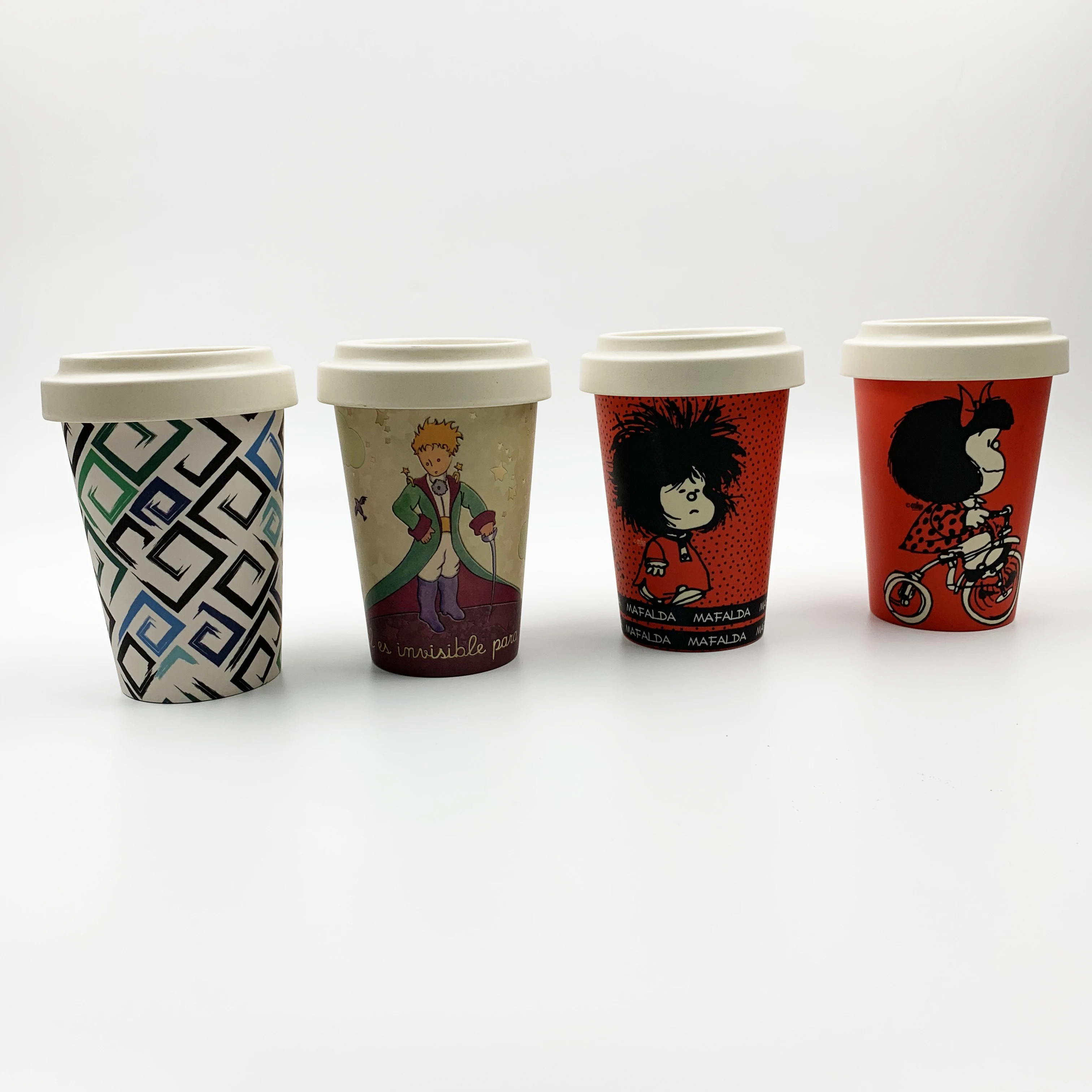 

MIKENDA Christmas Party Eco Friendly Bamboo Fiber Coffee Mugs Coffee Cups