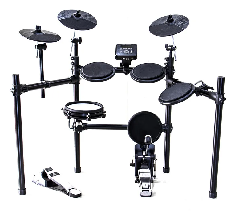 

electric drums electronic drums Durable Using Low Price Machine Bass Electronic Drum kit, Black