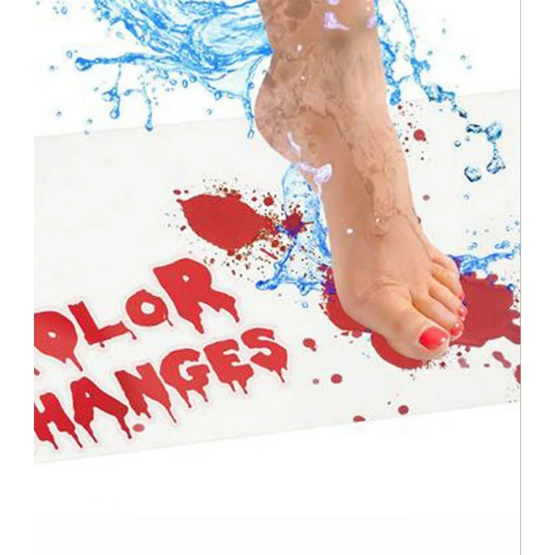 

Alfombras blood bath mat blood carpet bloody mat blood shower mat color changing