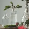 Unique design beautiful home decorative Small glass flower vase cheap clear glass crystal vases
