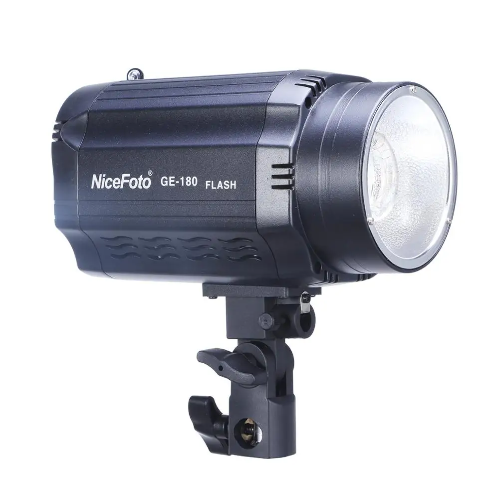 

NiceFoto GE-180 180WS Mini studio flash strobe flash lighting in photographic equipment Photo flash lighting for camera DSLR