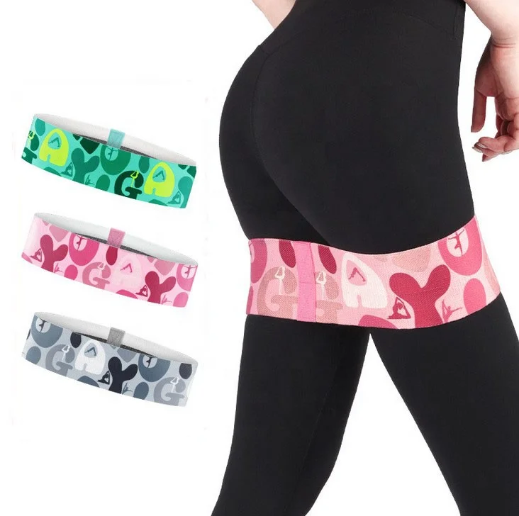 

Factory sales Non-slip letter design fitness hip circle resistance bands set