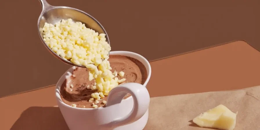 Hot chocolate with cheese