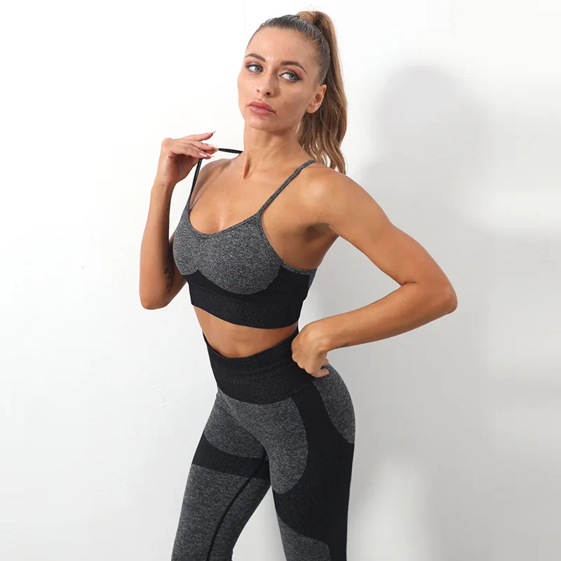 

Gym Workout Sets Clothing Women Wholesale Fashion Yoga Sets Fitness Women Yoga Pants Sets